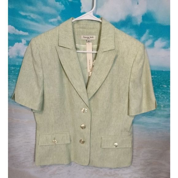 Amanda Smith Jackets & Blazers - NWT: Amanda Smith woman's short sleeve dress jacket.